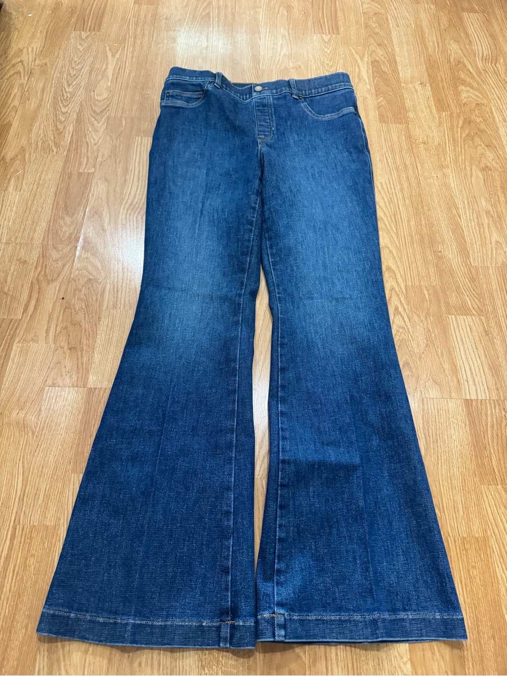 SPANX Dark Indigo Flare Jeans